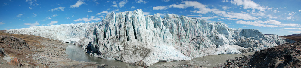 Russel glacier panorama, Kangerlussuaq, Greenland